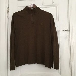 Polo Brown Zip Up